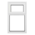 Crystal  Top Opening Clear Triple-Glazed Casement White uPVC Window 610mm x 820mm