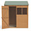 Forest Delamere 6' x 4' (Nominal) Reverse Apex Shiplap T&G Timber Shed with Assembly
