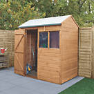 Forest Delamere 6' x 4' (Nominal) Reverse Apex Shiplap T&G Timber Shed with Assembly