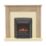 Be Modern Elanwood Electric Suite with Comet Inset Fire Oak-Effect 1210mm x 330mm x 1123mm