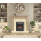 Be Modern Elanwood Electric Suite with Comet Inset Fire Oak-Effect 1210mm x 330mm x 1123mm