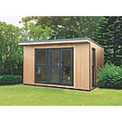 Forest Xtend+ 13' x 10' (Nominal) Pent Insulated Garden Office with Base & Assembly