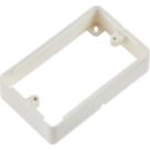Knightsbridge 2-Gang White Surface Box Spacer 32mm