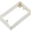 Knightsbridge 2-Gang White Surface Box Spacer 32mm