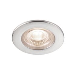 Saxby CosmosEco V3 Fixed  Fire Rated LED Recessed Downlight Satin Nickel 6W 500lm
