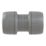 PolyPlumb Enhanced  Plastic Push-Fit Equal Straight Coupler 22mm