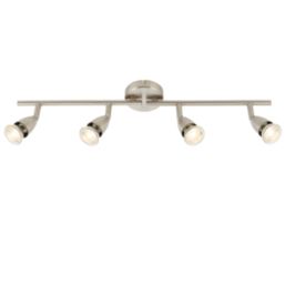 Saxby Amalfi Bar 4-Light Spotlight Satin Nickel