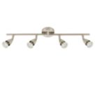 Saxby Amalfi Bar 4-Light Spotlight Satin Nickel