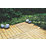 Forest Patio Deck Tile Kit 39mm x 0.6m x 0.6m 4 Pack