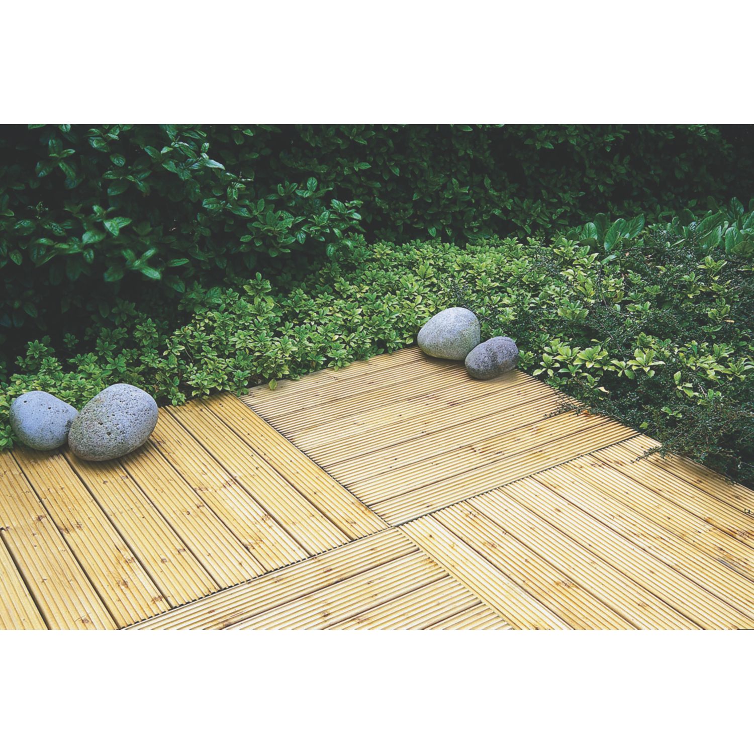 Forest Patio Deck Tile Kit 39mm x 0.6m x 0.6m 4 Pack (5806F)