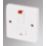MK Logic Plus 13A Switched Fused Spur & Flex Outlet with Neon White