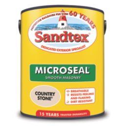 Sandtex 5Ltr Ultra Smooth Country Stone Masonry Paint