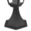 Essentials Varennes 370mm Outdoor Post Light Black