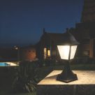 Essentials Varennes 370mm Outdoor Post Light Black