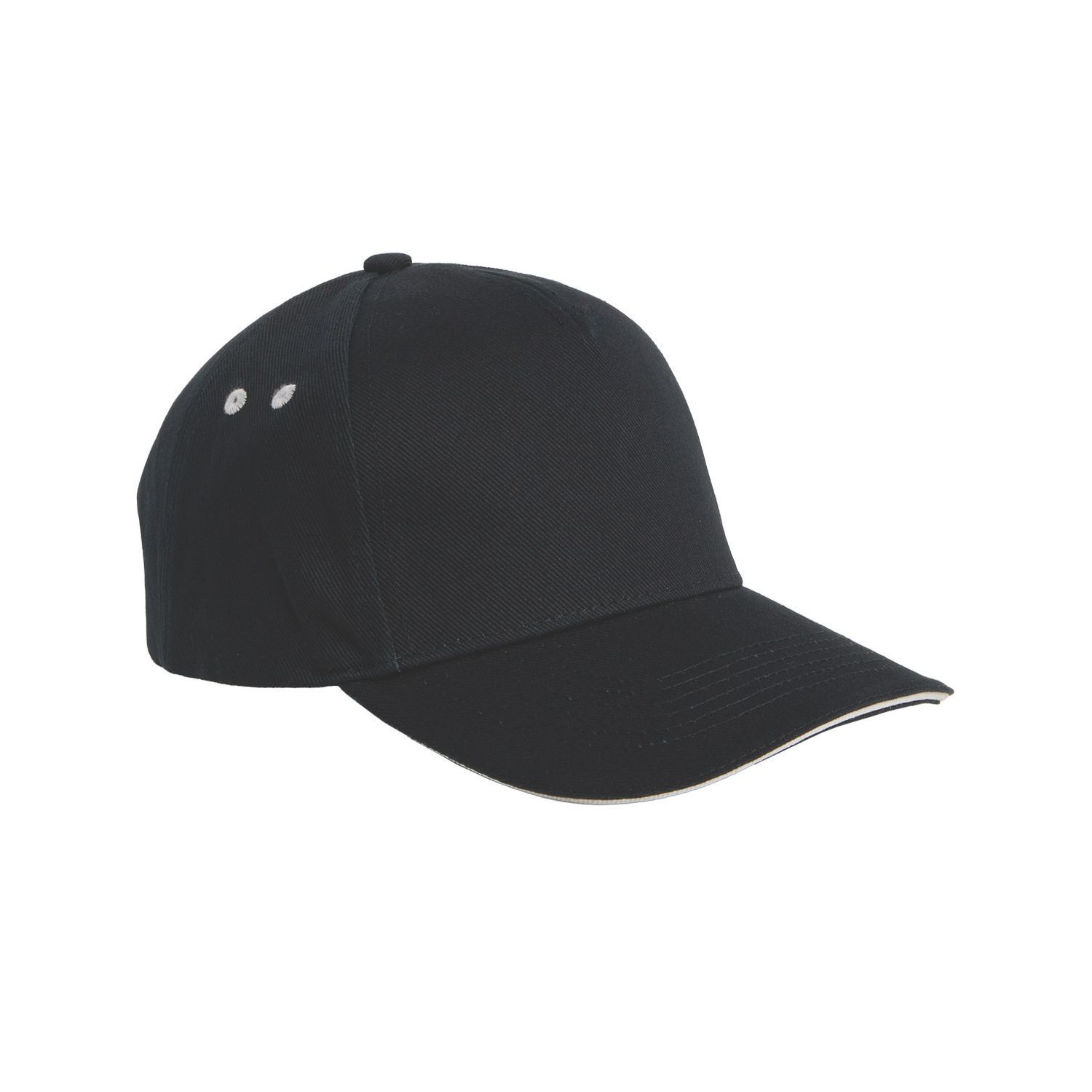 Beechfield 5 Panel Cap Black / Grey (580EP)