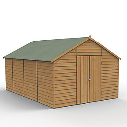 Forest  10' x 14' 6" (Nominal) Apex Shiplap T&G Timber Shed with Assembly