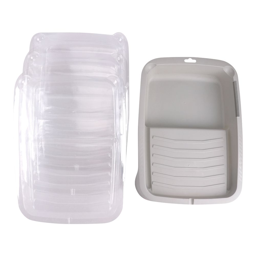 Fortress Trade 9" Roller Tray & Inserts Grey 4 Pack Screwfix