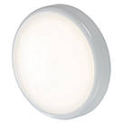 Knightsbridge BT Indoor & Outdoor Maintained or Non-Maintained Switchable Emergency Round LED Bulkhead With Microwave Sensor White 14W 1130 - 1260lm