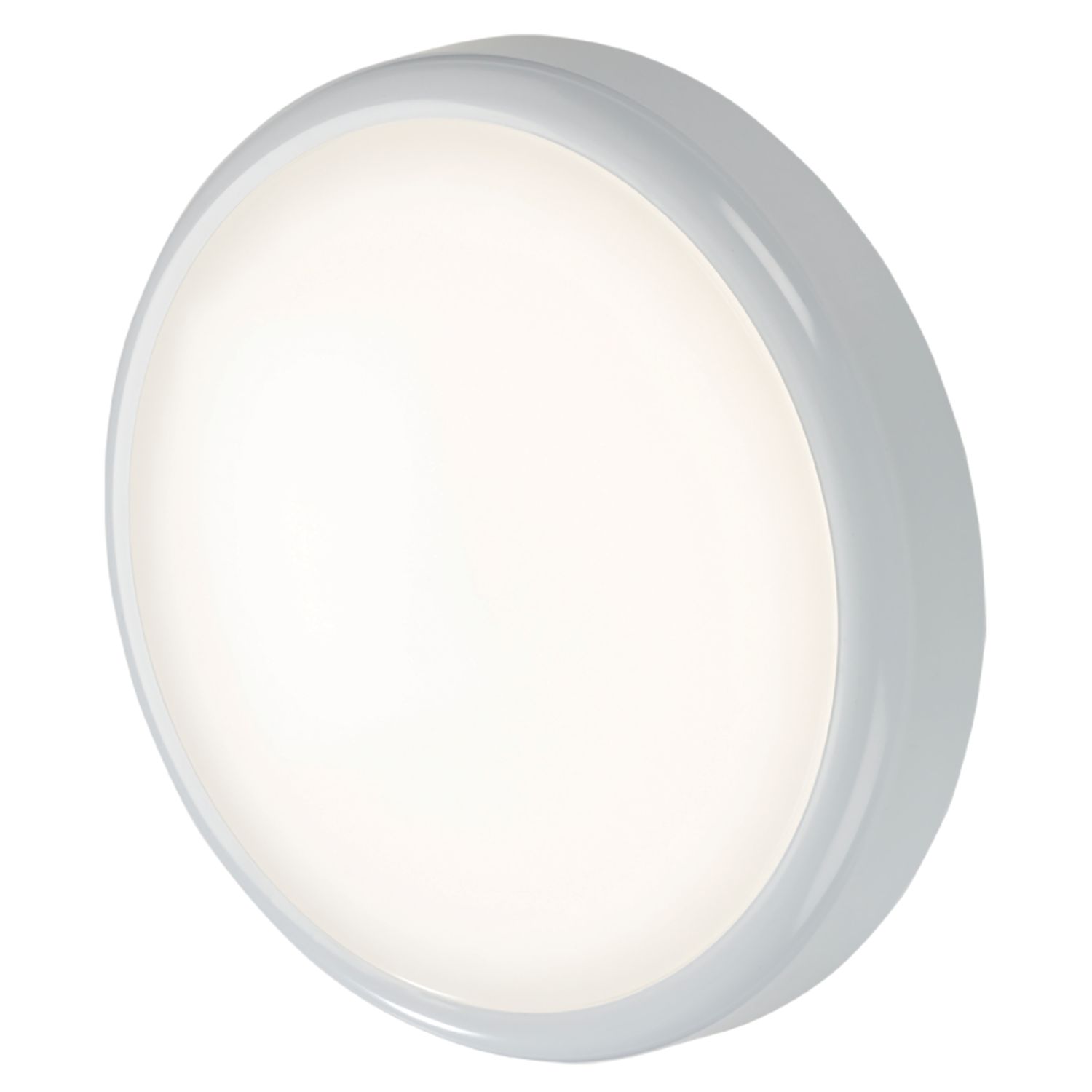 Knightsbridge BT Indoor & Outdoor Maintained or Non-Maintained Switchable Emergency Round LED Bulkhead With Microwave Sensor White 14W 1130 - 1260l...
