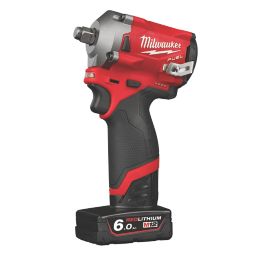 Milwaukee M12 FIWF12-622X FUEL 12V 2 x 2.0 / 6.0Ah Li-Ion RedLithium Brushless Cordless Sub Compact Impact Wrench