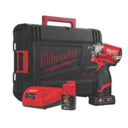 Milwaukee M12 FIWF12-622X FUEL 12V 2 x 2.0 / 6.0Ah Li-Ion RedLithium Brushless Cordless Sub Compact Impact Wrench