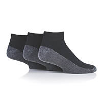 SockShop  Heavy Duty Safety Trainer Socks Black Size 6-11 4 Pairs