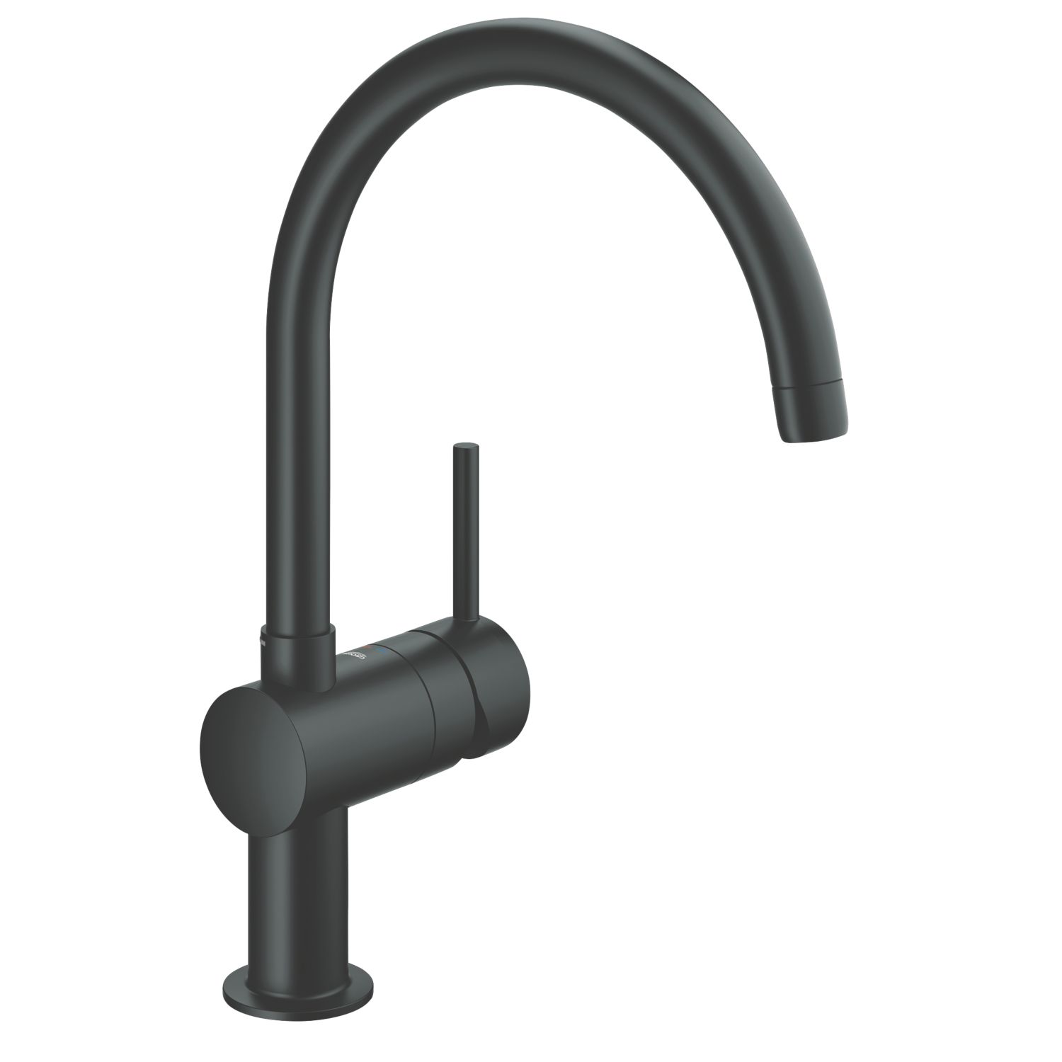 Grohe Minta Kitchen Mono Mixer Tap Matt Black (580PJ)