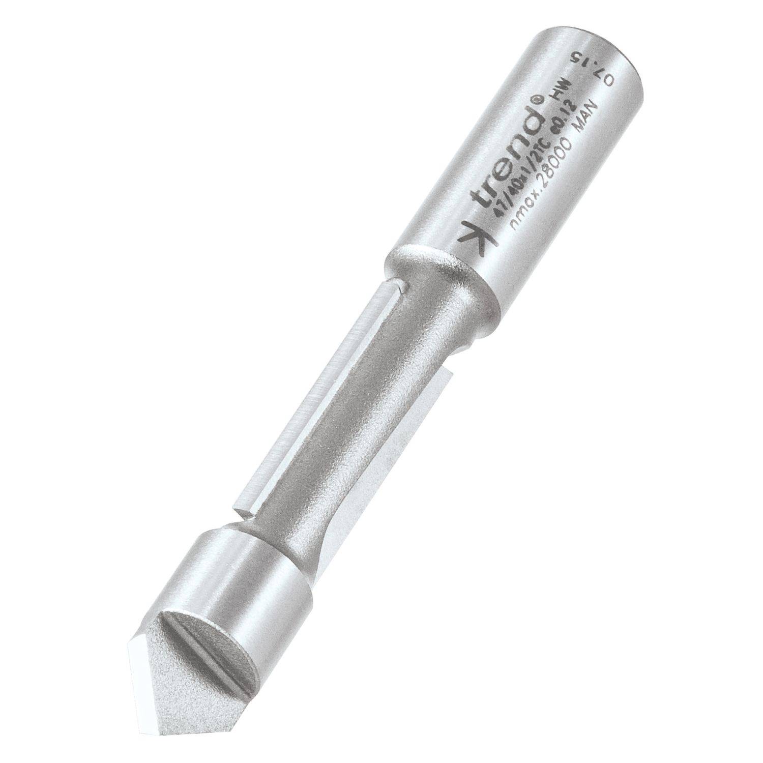 Trend 47/40X1/2TC 1/2" Straight Router Cutter 12.7mm x 30mm (580PX)