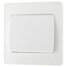 British General Evolve 20A 16AX 1-Gang 2-Way Wide Rocker Light Switch  Pearlescent White with White Inserts