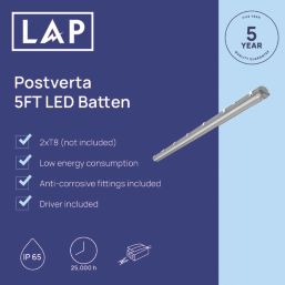 LAP Postverta Single 5ft Batten