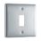 British General Nexus Metal Grid 1-Module Grid Faceplate Polished Chrome