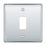 British General Nexus Metal Grid 1-Module Grid Faceplate Polished Chrome