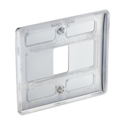 British General Nexus Metal Grid 1-Module Grid Faceplate Polished Chrome