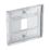 British General Nexus Metal Grid 1-Module Grid Faceplate Polished Chrome