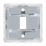 British General Nexus Metal Grid 1-Module Grid Faceplate Polished Chrome