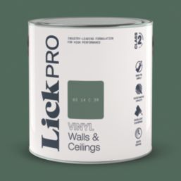 LickPro  2.5Ltr Green BS 14 C 39 Vinyl Matt Emulsion  Paint