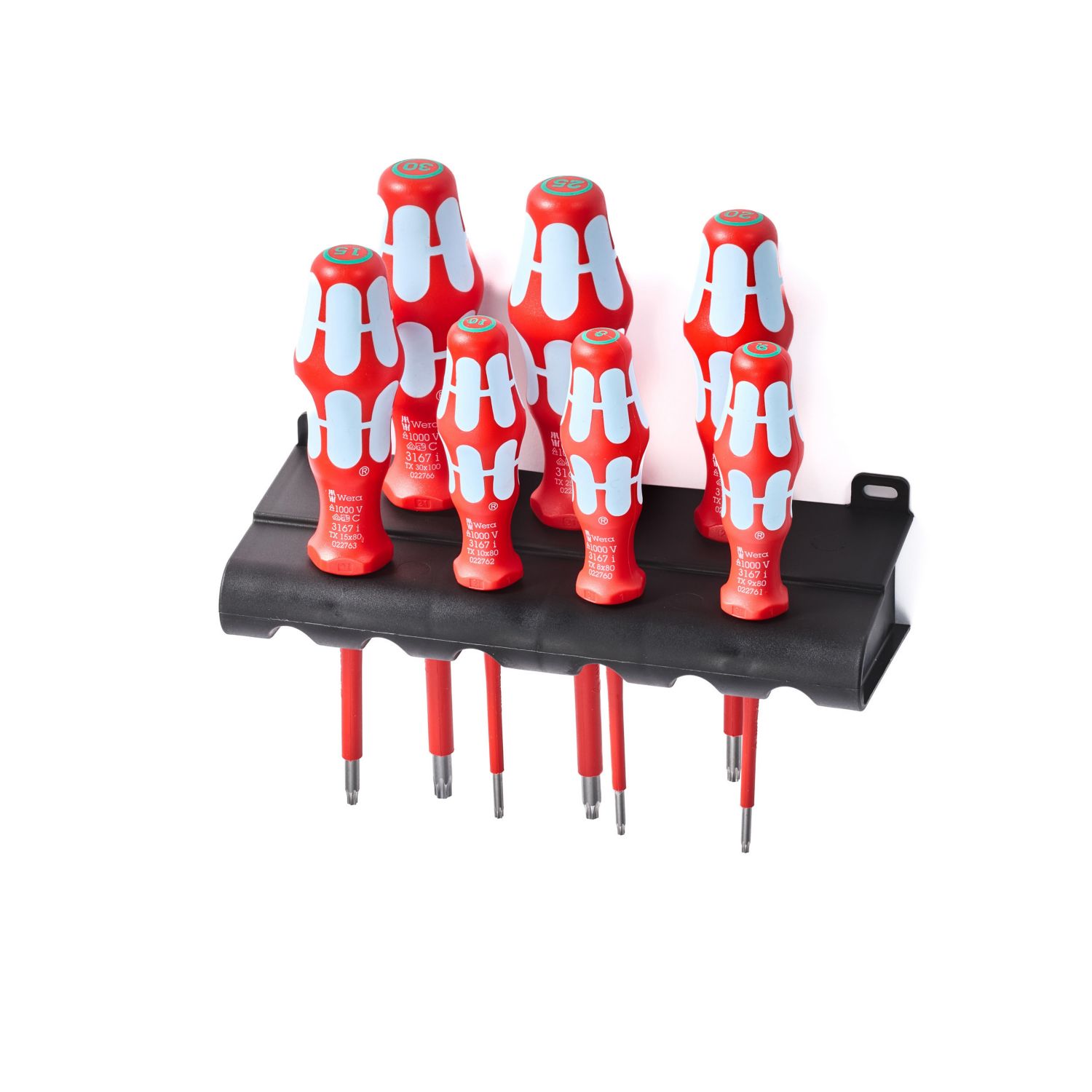 Wera Kraftform 3167 i/7 Rack TX VDE Screwdriver Set 7 Pieces (580XX)