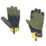 ClipGlove Shock Absorber   Synthetic Leather Gardening Gloves Navy / Khaki Large