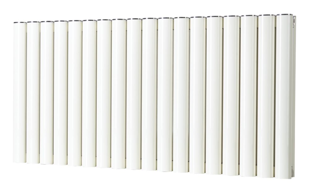 450mm x 895mm 3504BTU White Horizontal Designer Radiator Screwfix