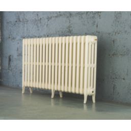 Arroll 660mm x 1114mm 4790BTU Cream Cast Iron 4 Column Radiator
