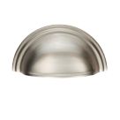 Carlisle Brass Victorian Cupboard Cup Pull Handle 92mm Satin Nickel