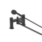 Bristan Liso Black 134mm Deck Mounted Dual Control Manual Shower Mixer Tap