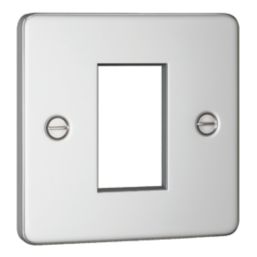 Knightsbridge  1-Module Modular Faceplate Polished Chrome