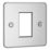 Knightsbridge  1-Module Modular Faceplate Polished Chrome
