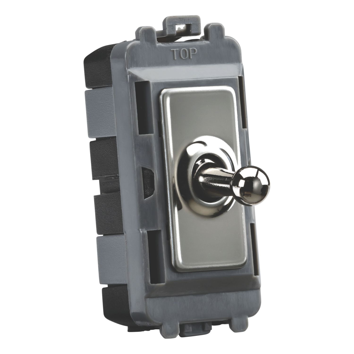 Knightsbridge 20AX Grid Intermediate Toggle Switch Black Nickel (581CR)