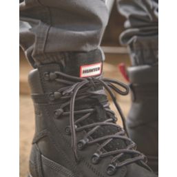 Hunter  Size 9  Black Waterproof Steel Toe Cap Safety Boots