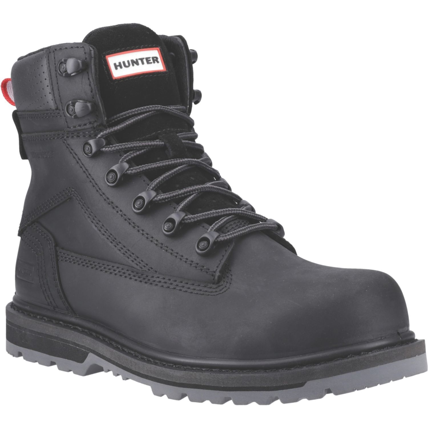 Hunter Size 9 Black Waterproof Steel Toe Cap Safety Boots (581CW)