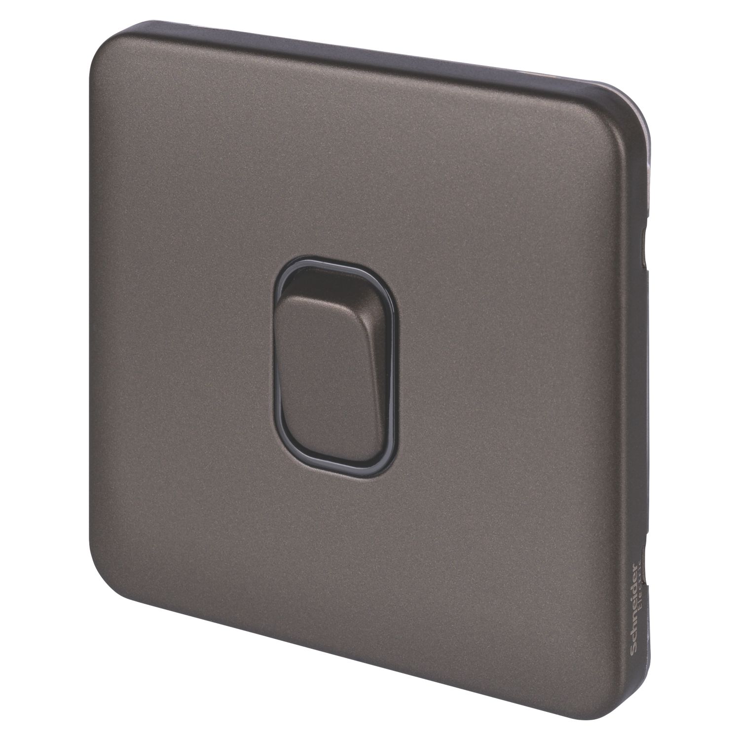 Schneider Electric Lisse Deco 20AX 1-Gang DP Control Switch Mocha Bronze with Black Inserts (581FF)