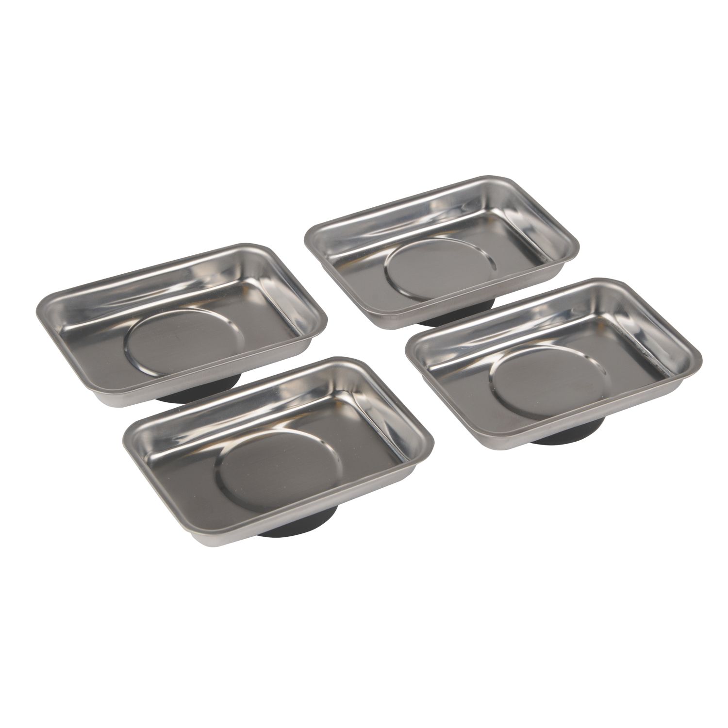 Silverline Steel Magnetic Tray Set 95mm 4 Pieces (581FU)