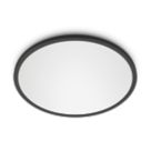 Philips SuperSlim LED Ceiling Light IP20 Black 15W 1300lm